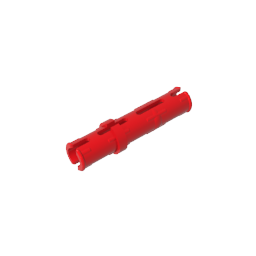 GDS-888 - Technic Pin Long with Friction Ridges Lengthwise, 2 Center Slots
