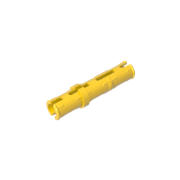 GDS-888 - Technic Pin Long with Friction Ridges Lengthwise, 2 Center Slots