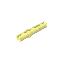 GDS-888 - Technic Pin Long with Friction Ridges Lengthwise, 2 Center Slots