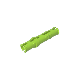 GDS-888 - Technic Pin Long with Friction Ridges Lengthwise, 2 Center Slots