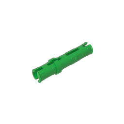 GDS-888 - Technic Pin Long with Friction Ridges Lengthwise, 2 Center Slots