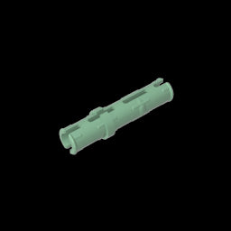 GDS-888 - Technic Pin Long with Friction Ridges Lengthwise, 2 Center Slots