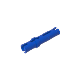 GDS-888 - Technic Pin Long with Friction Ridges Lengthwise, 2 Center Slots