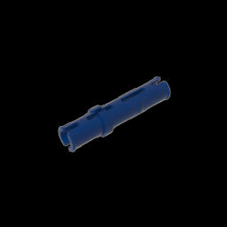 GDS-888 - Technic Pin Long with Friction Ridges Lengthwise, 2 Center Slots