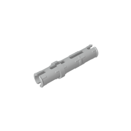 GDS-888 - Technic Pin Long with Friction Ridges Lengthwise, 2 Center Slots