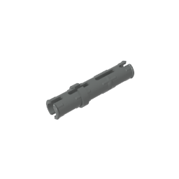 GDS-888 - Technic Pin Long with Friction Ridges Lengthwise, 2 Center Slots