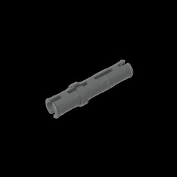 GDS-888 - Technic Pin Long with Friction Ridges Lengthwise, 2 Center Slots