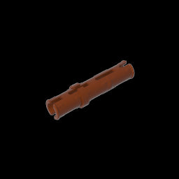 GDS-888 - Technic Pin Long with Friction Ridges Lengthwise, 2 Center Slots