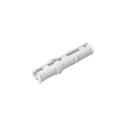GDS-888 - Technic Pin Long with Friction Ridges Lengthwise, 2 Center Slots