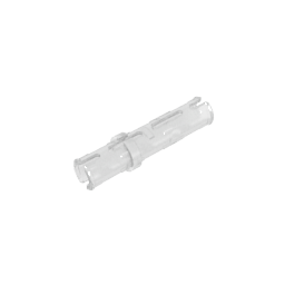 GDS-888 - Technic Pin Long with Friction Ridges Lengthwise, 2 Center Slots