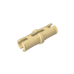 GDS-2139 - Technic Pin with Friction Ridges Lengthwise and Center Slots