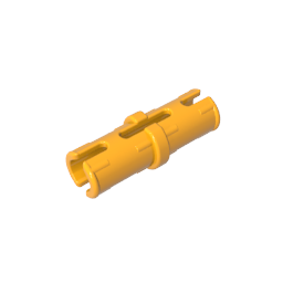GDS-2139 - Technic Pin with Friction Ridges Lengthwise and Center Slots