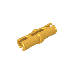 GDS-2139 - Technic Pin with Friction Ridges Lengthwise and Center Slots