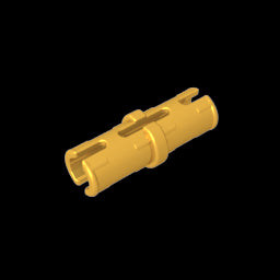 GDS-2139 - Technic Pin with Friction Ridges Lengthwise and Center Slots