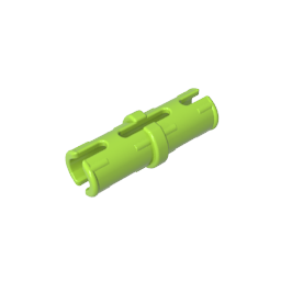 GDS-2139 - Technic Pin with Friction Ridges Lengthwise and Center Slots