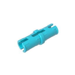 GDS-2139 - Technic Pin with Friction Ridges Lengthwise and Center Slots