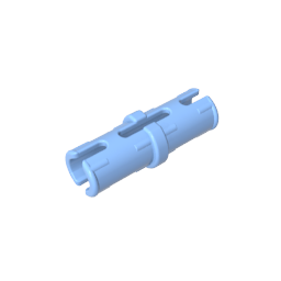 GDS-2139 - Technic Pin with Friction Ridges Lengthwise and Center Slots