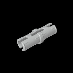 GDS-2139 - Technic Pin with Friction Ridges Lengthwise and Center Slots