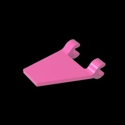 GDS-895 - Flag 2 x 2 Trapezoid with 2 Clips [Thick U Clips]