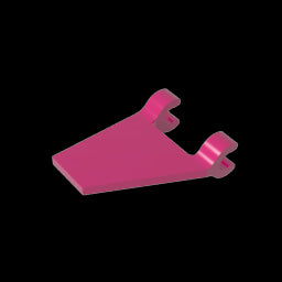 GDS-895 - Flag 2 x 2 Trapezoid with 2 Clips [Thick U Clips]