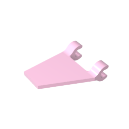 GDS-895 - Flag 2 x 2 Trapezoid with 2 Clips [Thick U Clips]