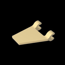 GDS-895 - Flag 2 x 2 Trapezoid with 2 Clips [Thick U Clips]