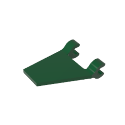 GDS-895 - Flag 2 x 2 Trapezoid with 2 Clips [Thick U Clips]