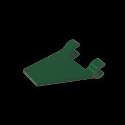 GDS-895 - Flag 2 x 2 Trapezoid with 2 Clips [Thick U Clips]