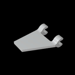 GDS-895 - Flag 2 x 2 Trapezoid with 2 Clips [Thick U Clips]