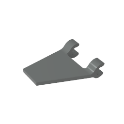 GDS-895 - Flag 2 x 2 Trapezoid with 2 Clips [Thick U Clips]