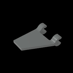 GDS-895 - Flag 2 x 2 Trapezoid with 2 Clips [Thick U Clips]