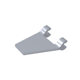 GDS-895 - Flag 2 x 2 Trapezoid with 2 Clips [Thick U Clips]