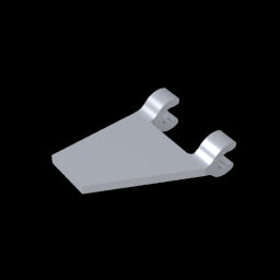 GDS-895 - Flag 2 x 2 Trapezoid with 2 Clips [Thick U Clips]