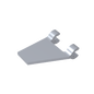 GDS-895 - Flag 2 x 2 Trapezoid with 2 Clips [Thick U Clips]