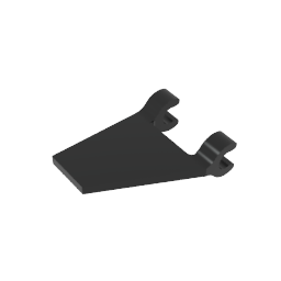 GDS-895 - Flag 2 x 2 Trapezoid with 2 Clips [Thick U Clips]