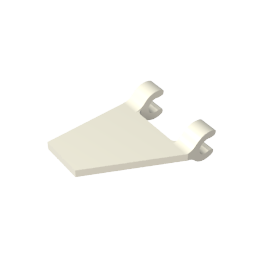 GDS-895 - Flag 2 x 2 Trapezoid with 2 Clips [Thick U Clips]