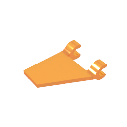GDS-895 - Flag 2 x 2 Trapezoid with 2 Clips [Thick U Clips]