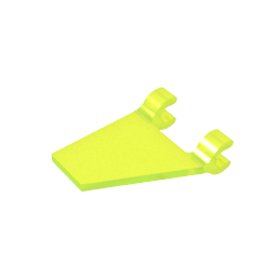 GDS-895 - Flag 2 x 2 Trapezoid with 2 Clips [Thick U Clips]