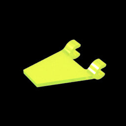 GDS-895 - Flag 2 x 2 Trapezoid with 2 Clips [Thick U Clips]