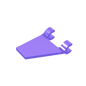 GDS-895 - Flag 2 x 2 Trapezoid with 2 Clips [Thick U Clips]