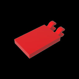 GDS-896 - Tile Special 2 x 3 with 2 Clips [Angled Clips]