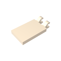 GDS-896 - Tile Special 2 x 3 with 2 Clips [Angled Clips]