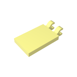 GDS-896 - Tile Special 2 x 3 with 2 Clips [Angled Clips]