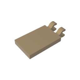 GDS-896 - Tile Special 2 x 3 with 2 Clips [Angled Clips]