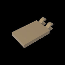 GDS-896 - Tile Special 2 x 3 with 2 Clips [Angled Clips]