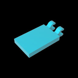 GDS-896 - Tile Special 2 x 3 with 2 Clips [Angled Clips]
