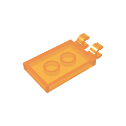 GDS-896 - Tile Special 2 x 3 with 2 Clips [Angled Clips]
