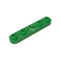 GDS-900 - Technic Plate 1 x 5 with Smooth Ends, 4 Studs and Centre Axle Hole