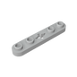 GDS-900 - Technic Plate 1 x 5 with Smooth Ends, 4 Studs and Centre Axle Hole