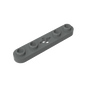 GDS-900 - Technic Plate 1 x 5 with Smooth Ends, 4 Studs and Centre Axle Hole